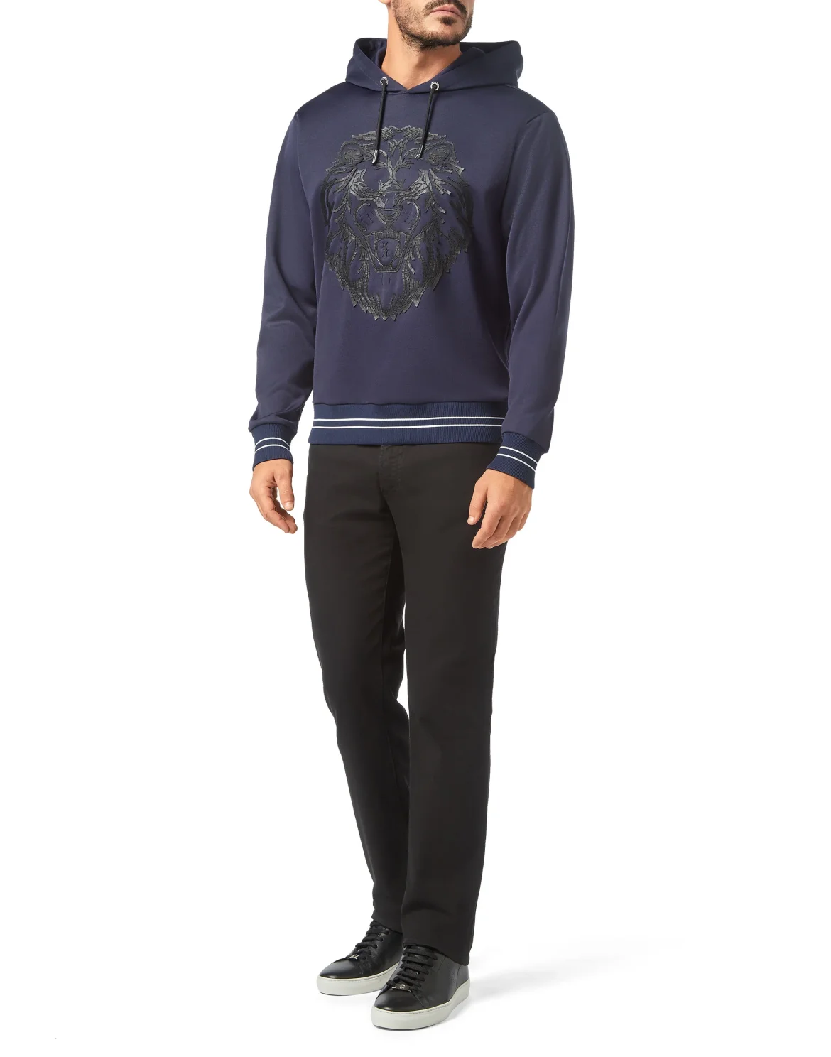 Hoodie sweatshirt Lion, цвет: Синий
