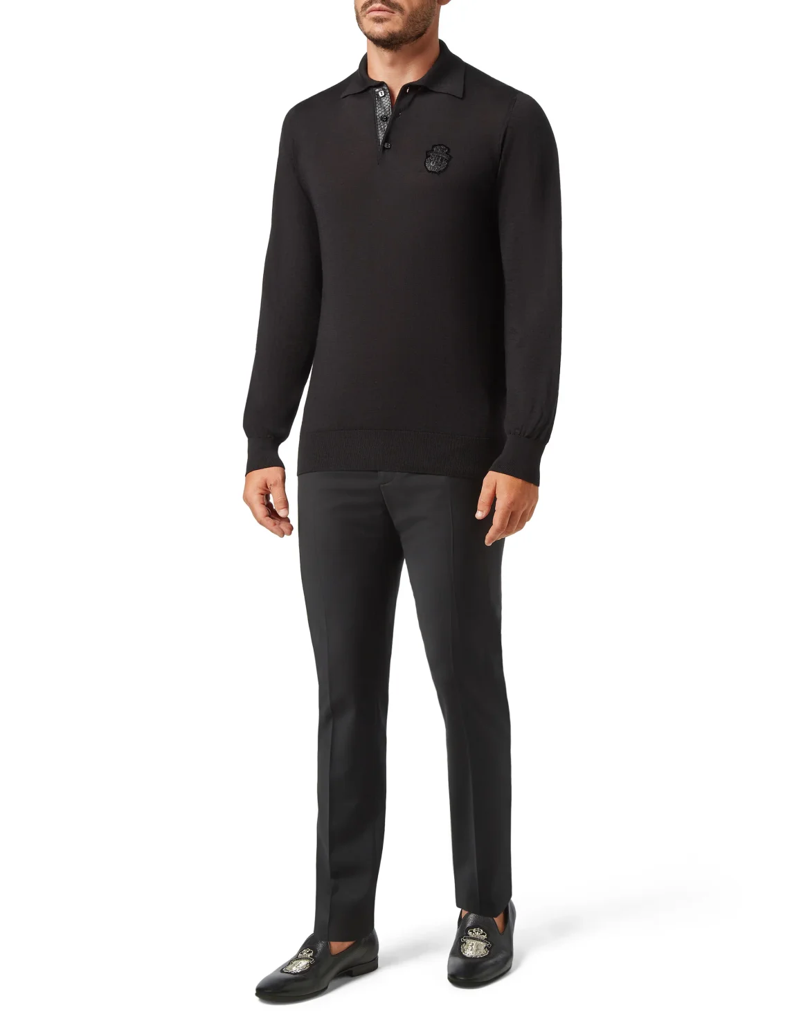 Pullover Polo-Neck LS Luxury, цвет: Черный