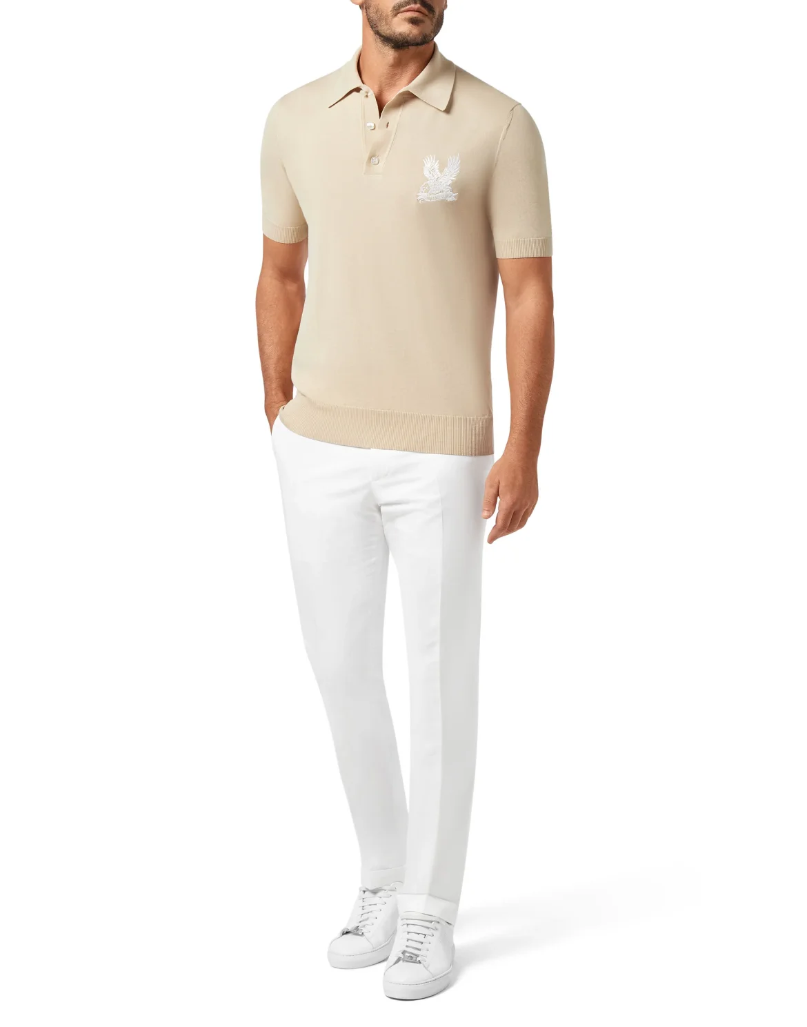 Pullover Polo-Neck SS Falcon, цвет: Бежевый