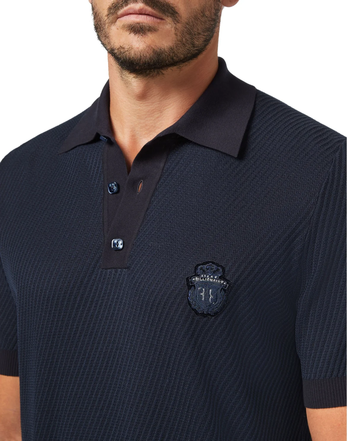 Pullover Polo-Neck SS Crest, цвет: Синий