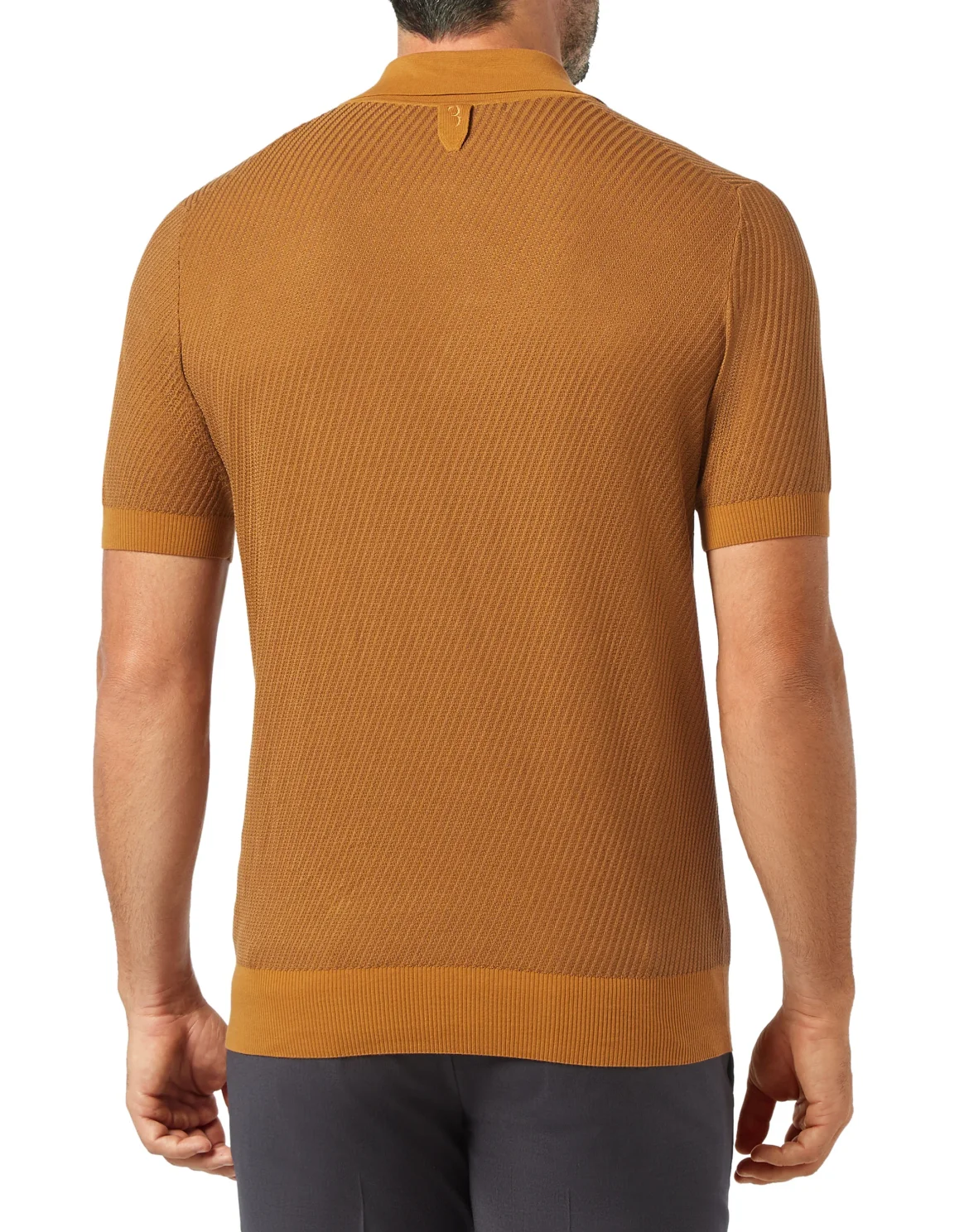 Pullover Polo-Neck SS Crest, цвет: Коричневый