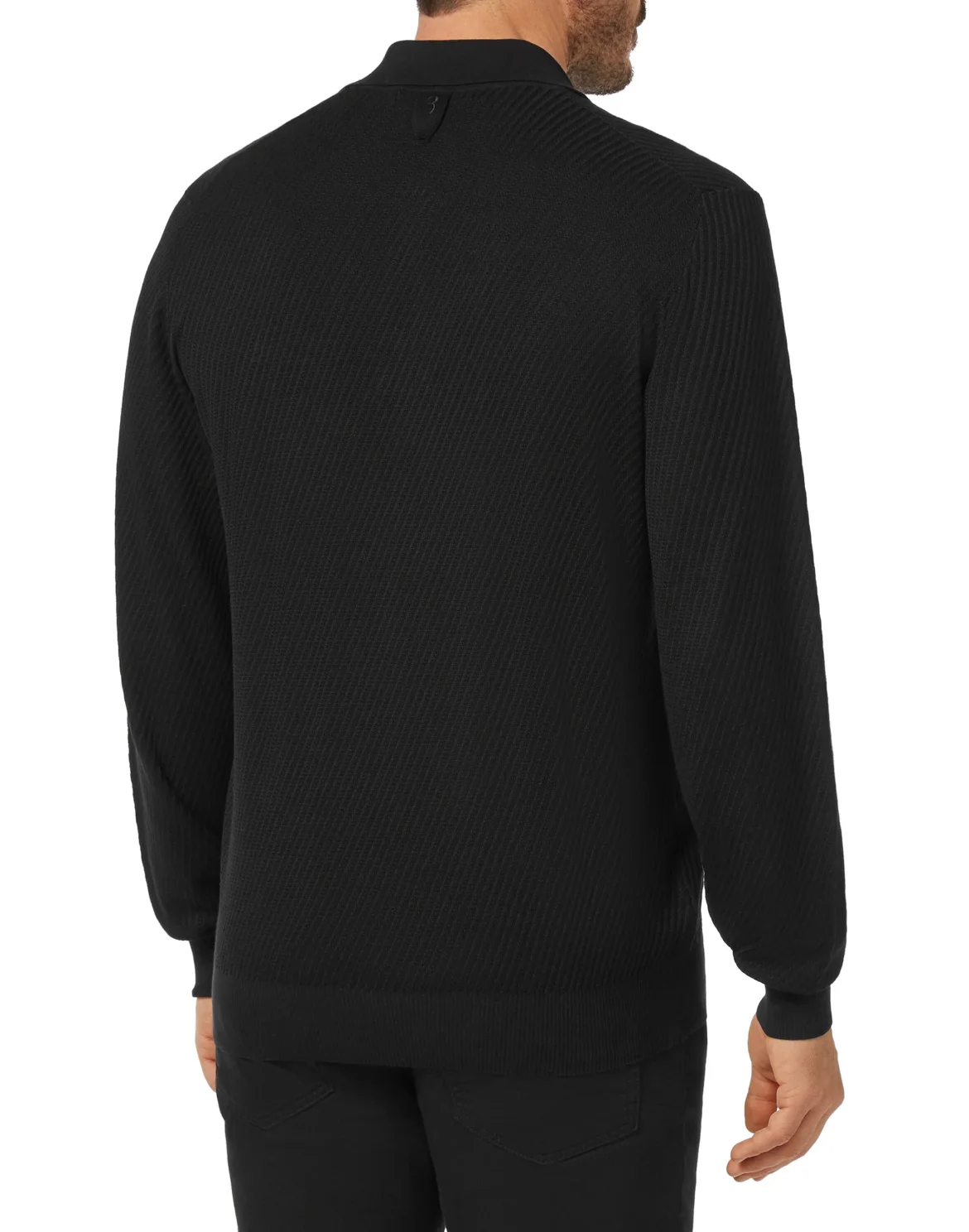 Pullover Polo-Neck LS Crest, цвет: Черный