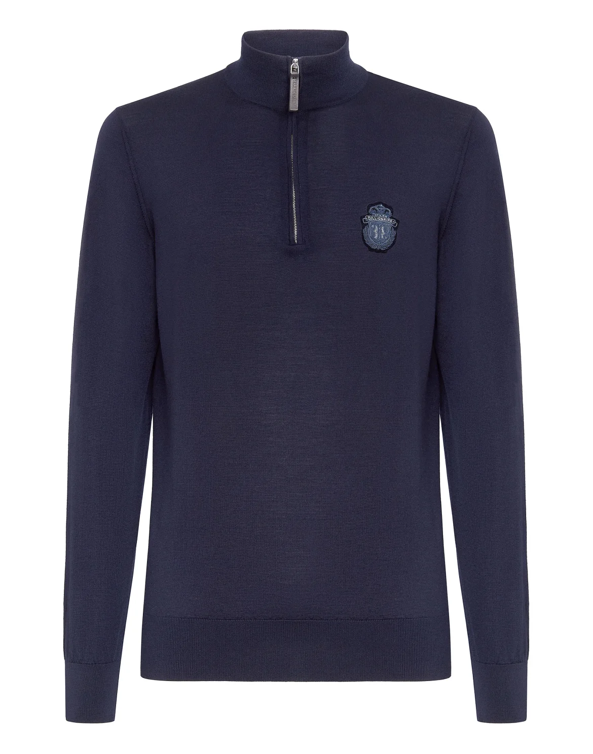 Pullover zip mock Luxury, цвет: Синий