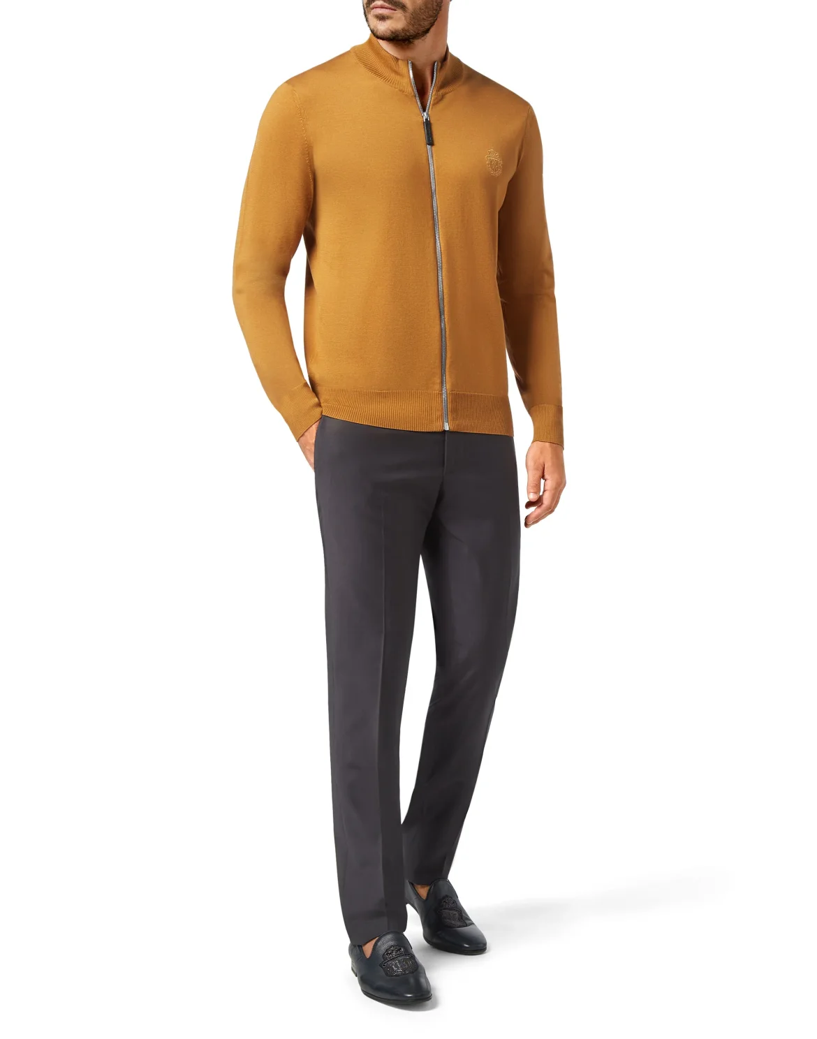 Pullover full zip Crest, цвет: Коричневый