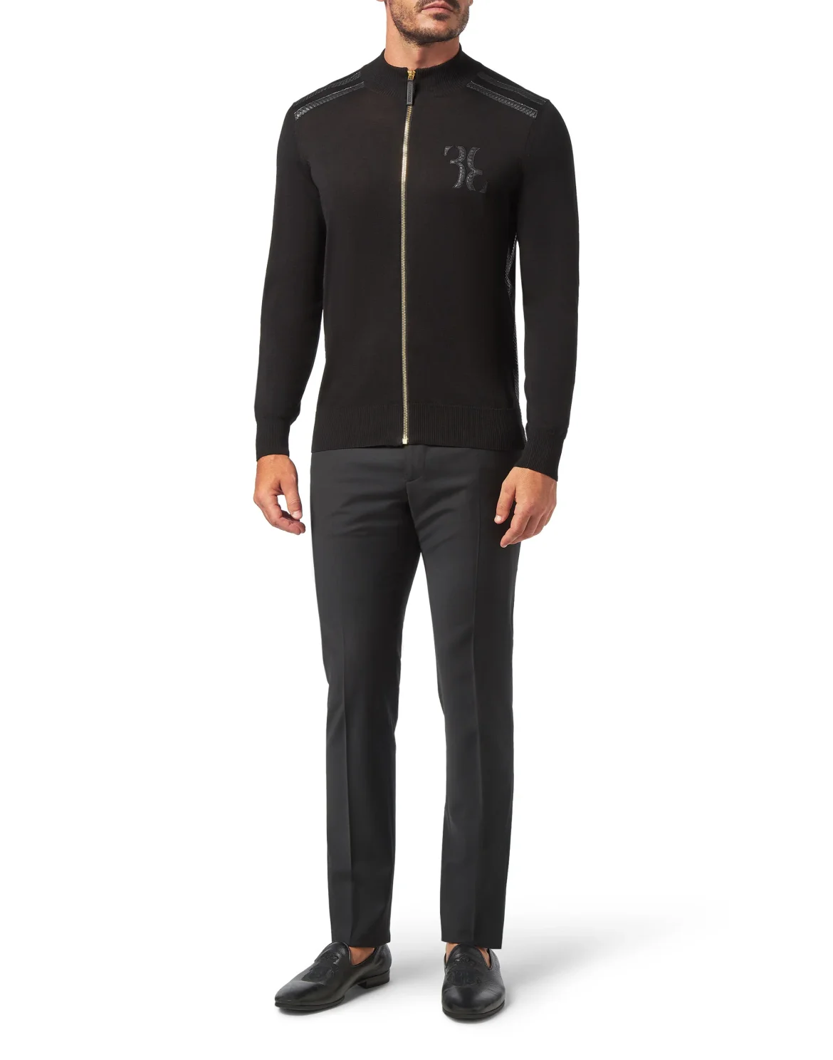 Pullover full zip Luxury, цвет: Черный