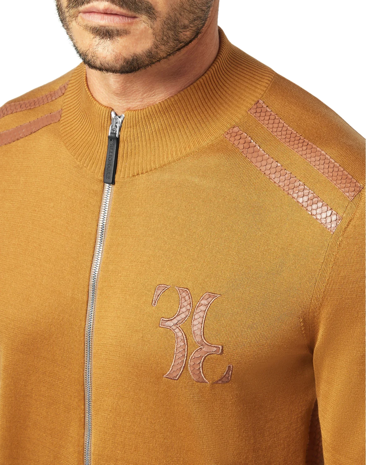Pullover full zip Luxury, цвет: Коричневый
