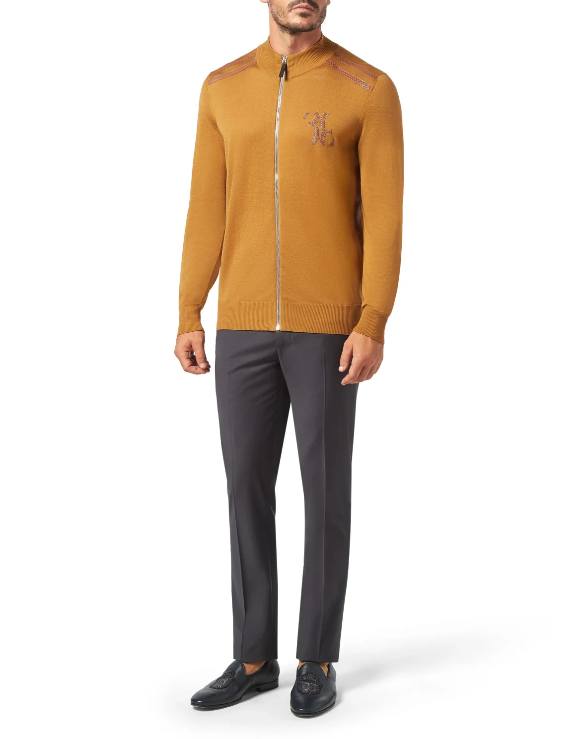 Pullover full zip Luxury, цвет: Коричневый