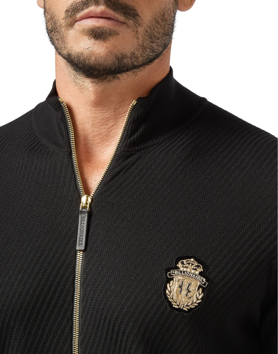 Pullover full zip Crest, цвет: Черный
