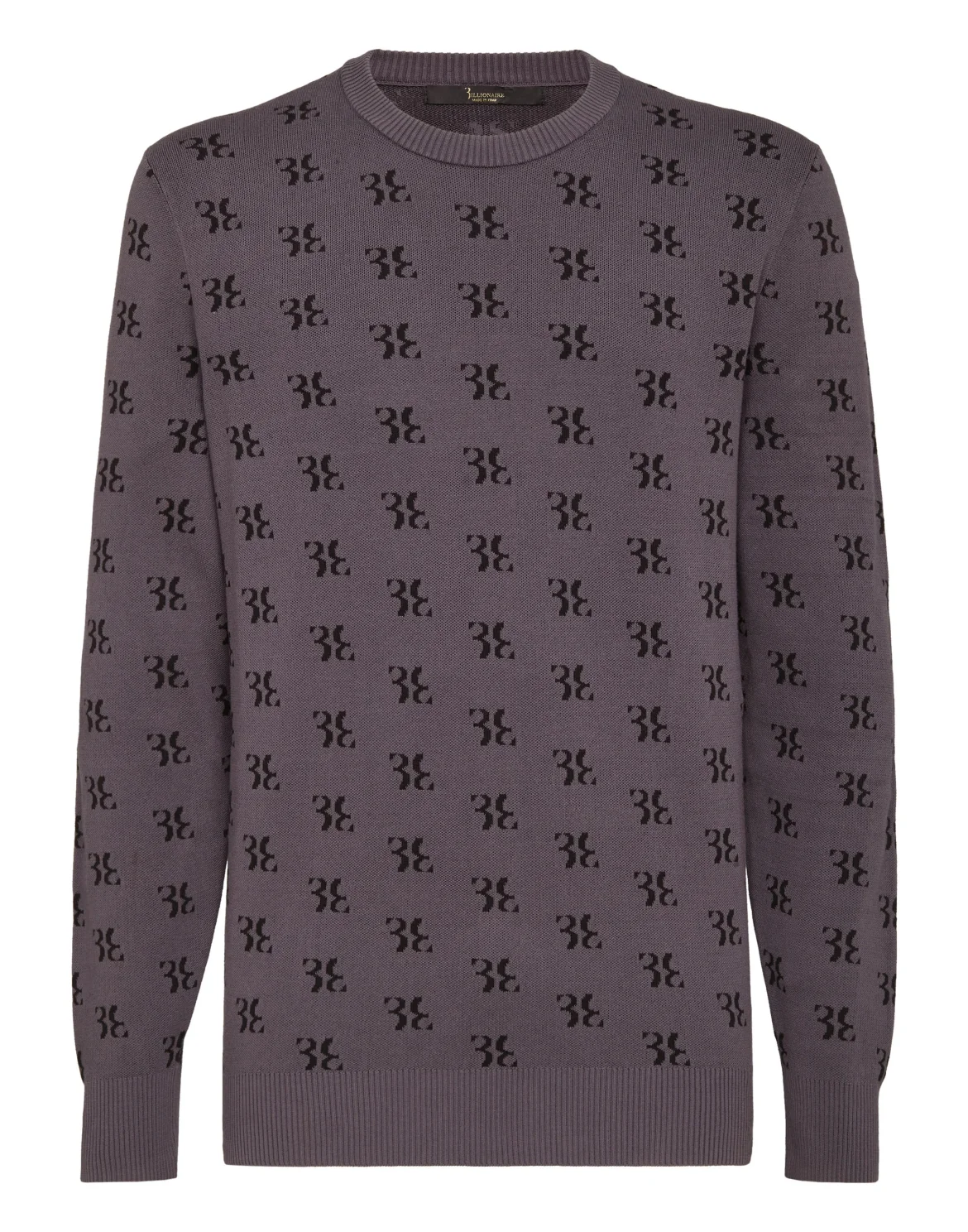 Pullover Round Neck LS All over BB, цвет: Серый