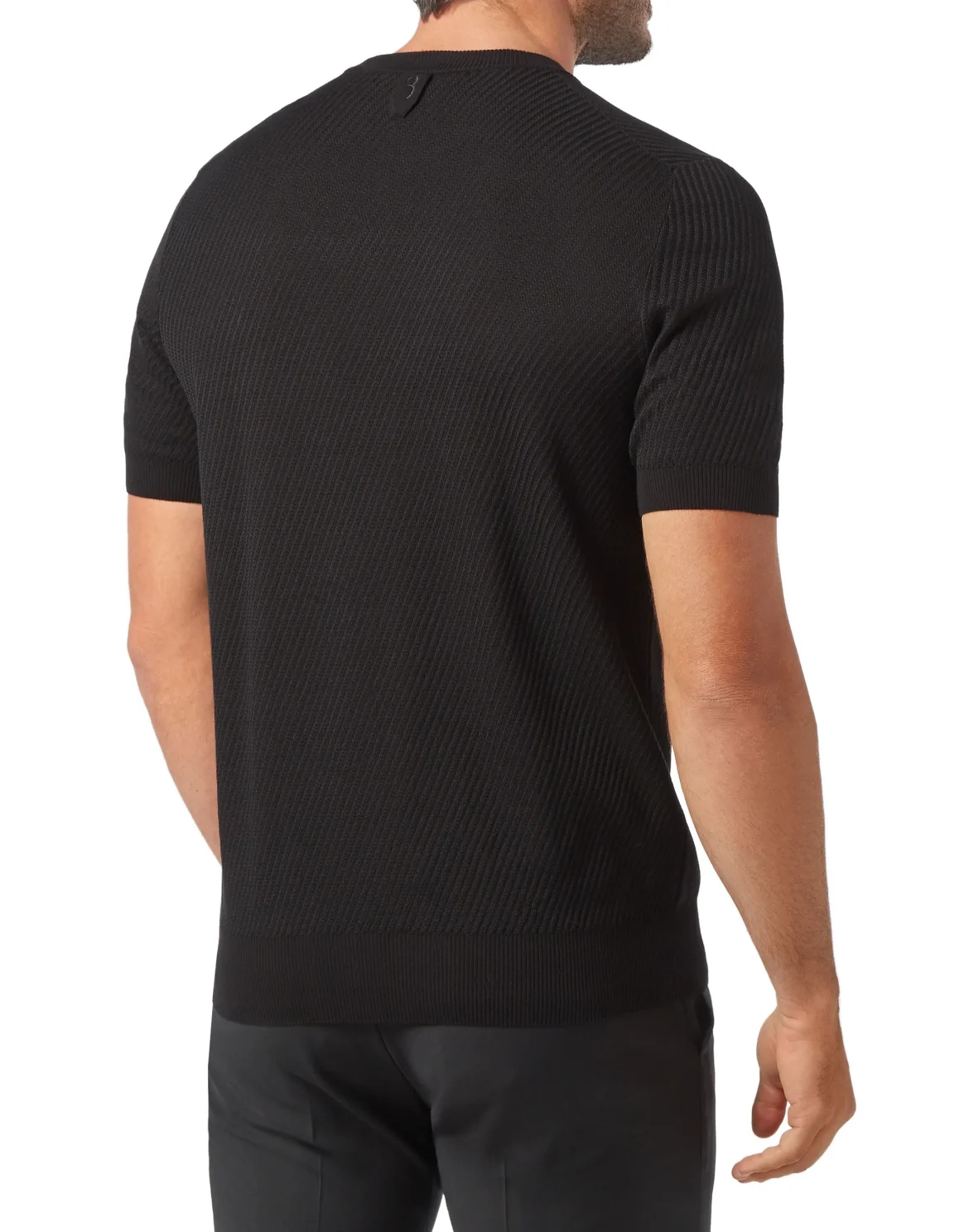 Pullover Round Neck SS Crest, цвет: Черный
