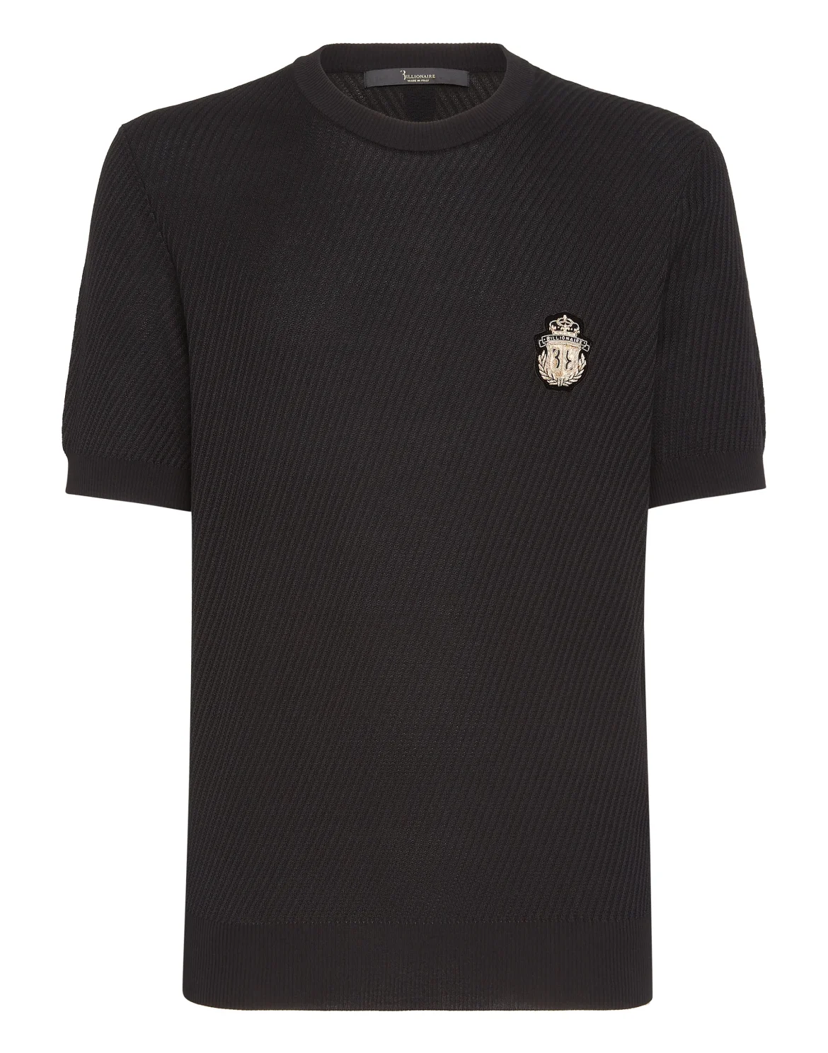 Pullover Round Neck SS Crest, цвет: Черный