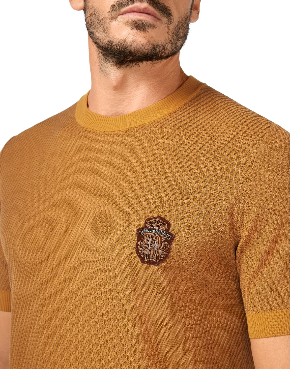 Pullover Round Neck SS Crest, цвет: Коричневый