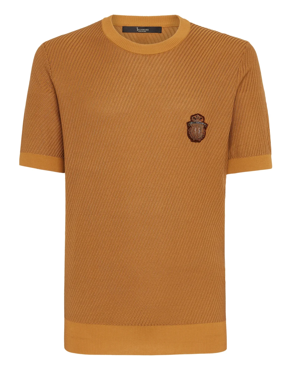 Pullover Round Neck SS Crest, цвет: Коричневый
