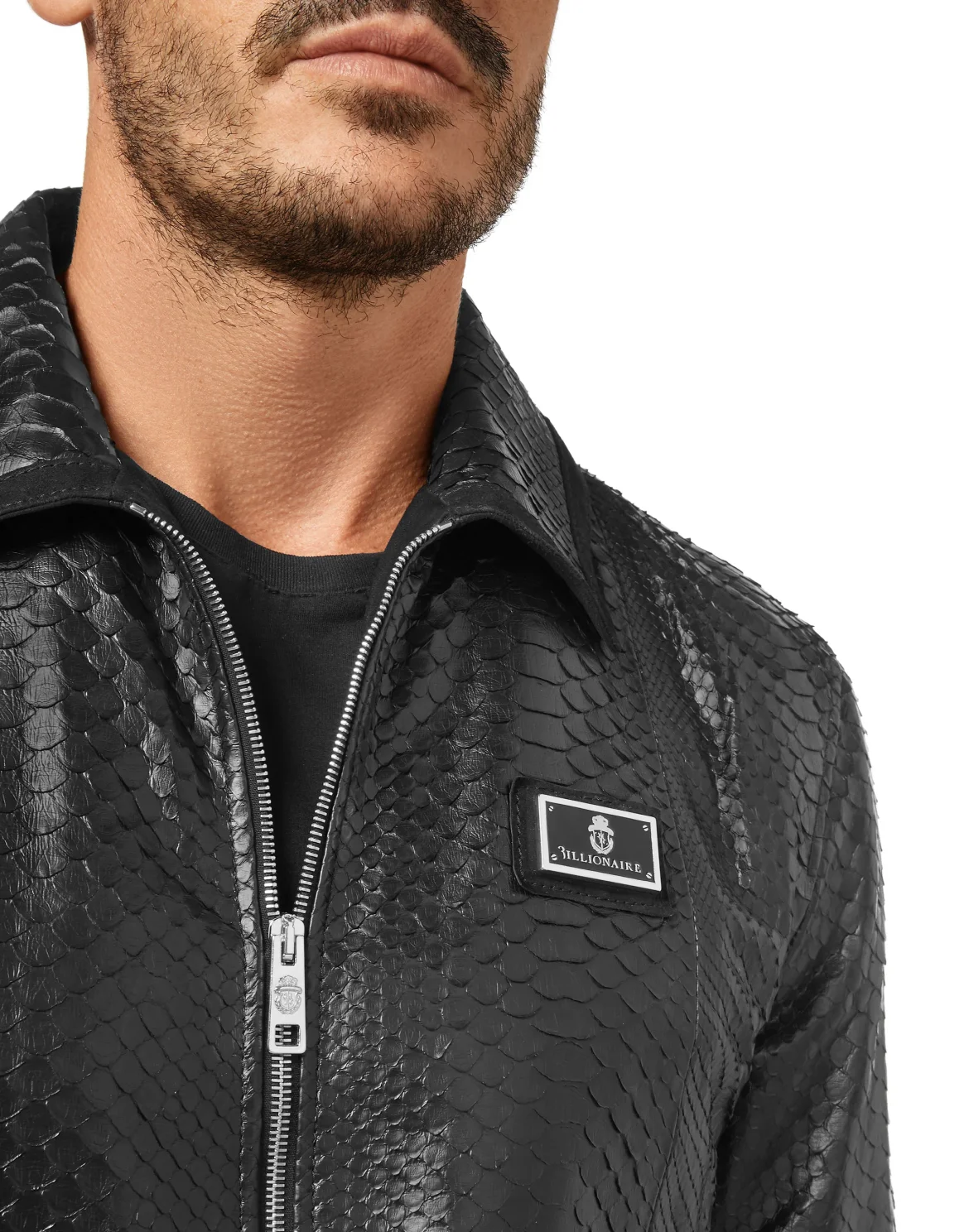 Leather Bomber Luxury, цвет: Черный