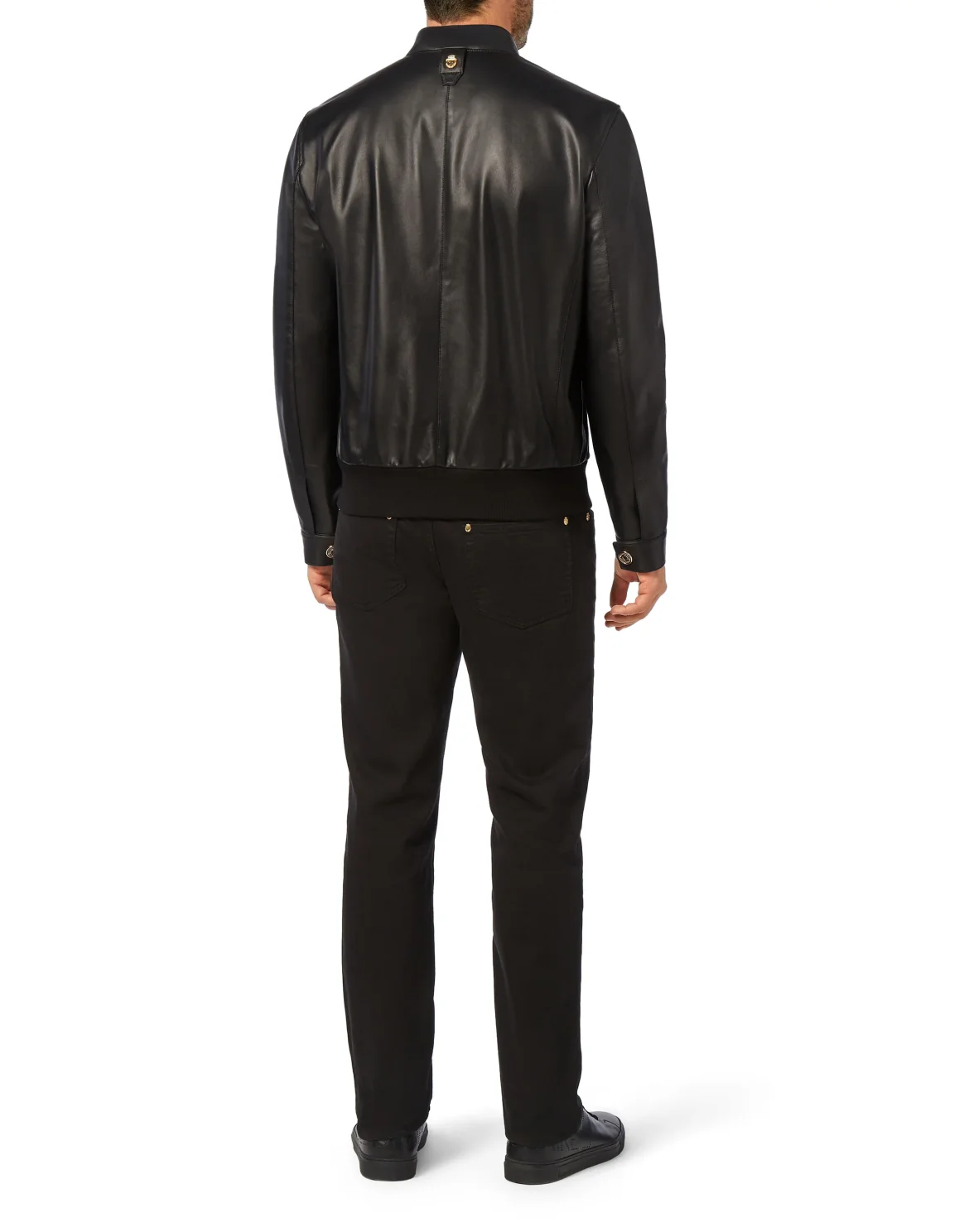 Leather Bomber Crest, цвет: Черный
