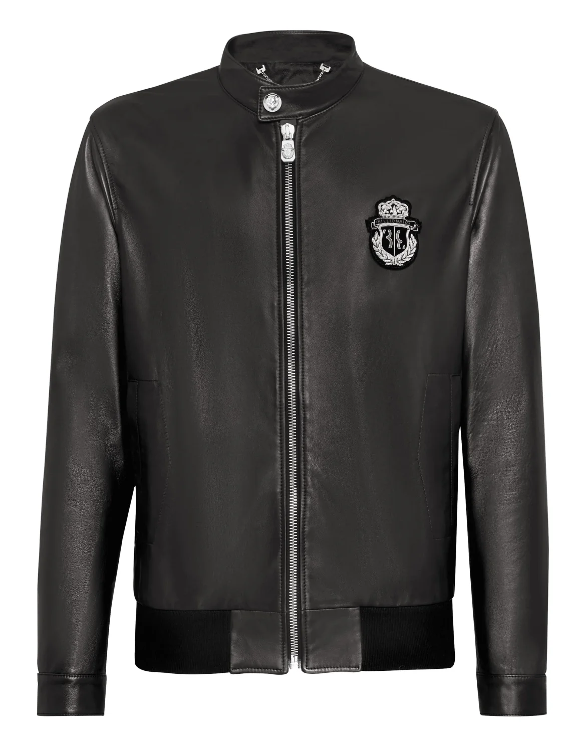 Leather Bomber Crest, цвет: Черный