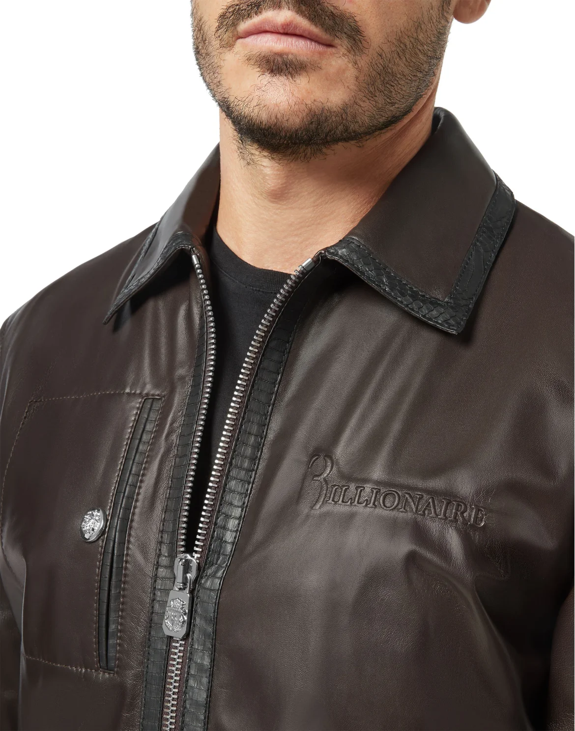 Leather Bomber Luxury, цвет: Коричневый