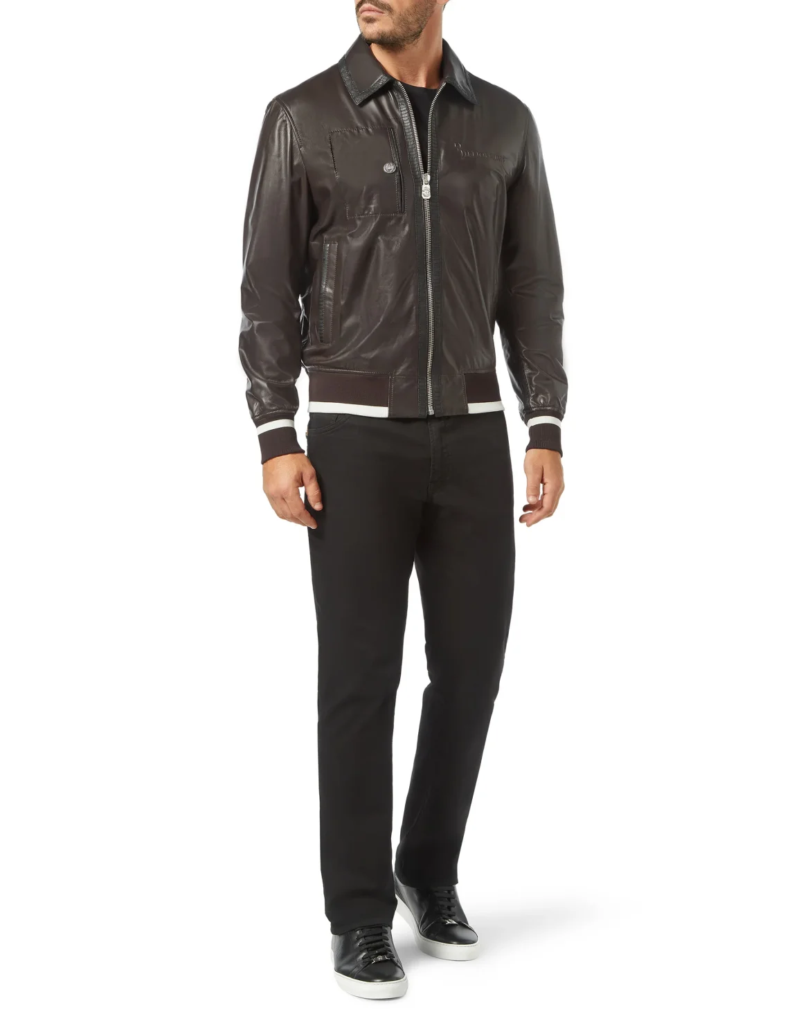 Leather Bomber Luxury, цвет: Коричневый