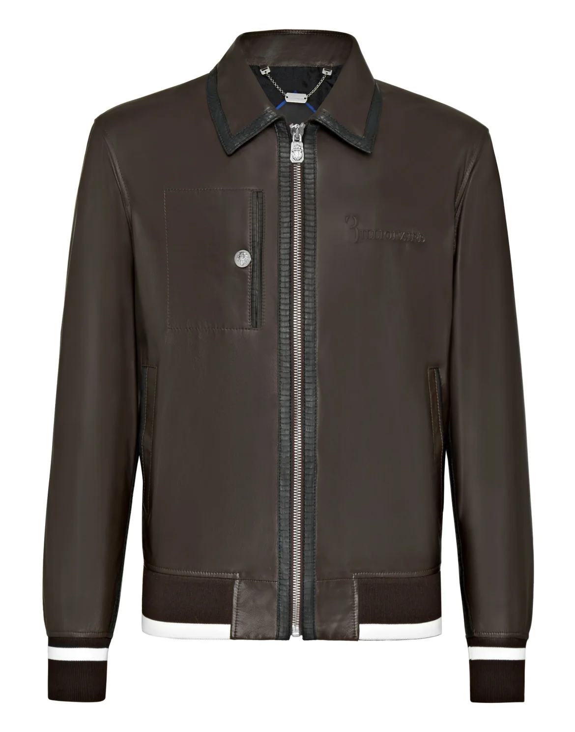 Leather Bomber Luxury, цвет: Коричневый