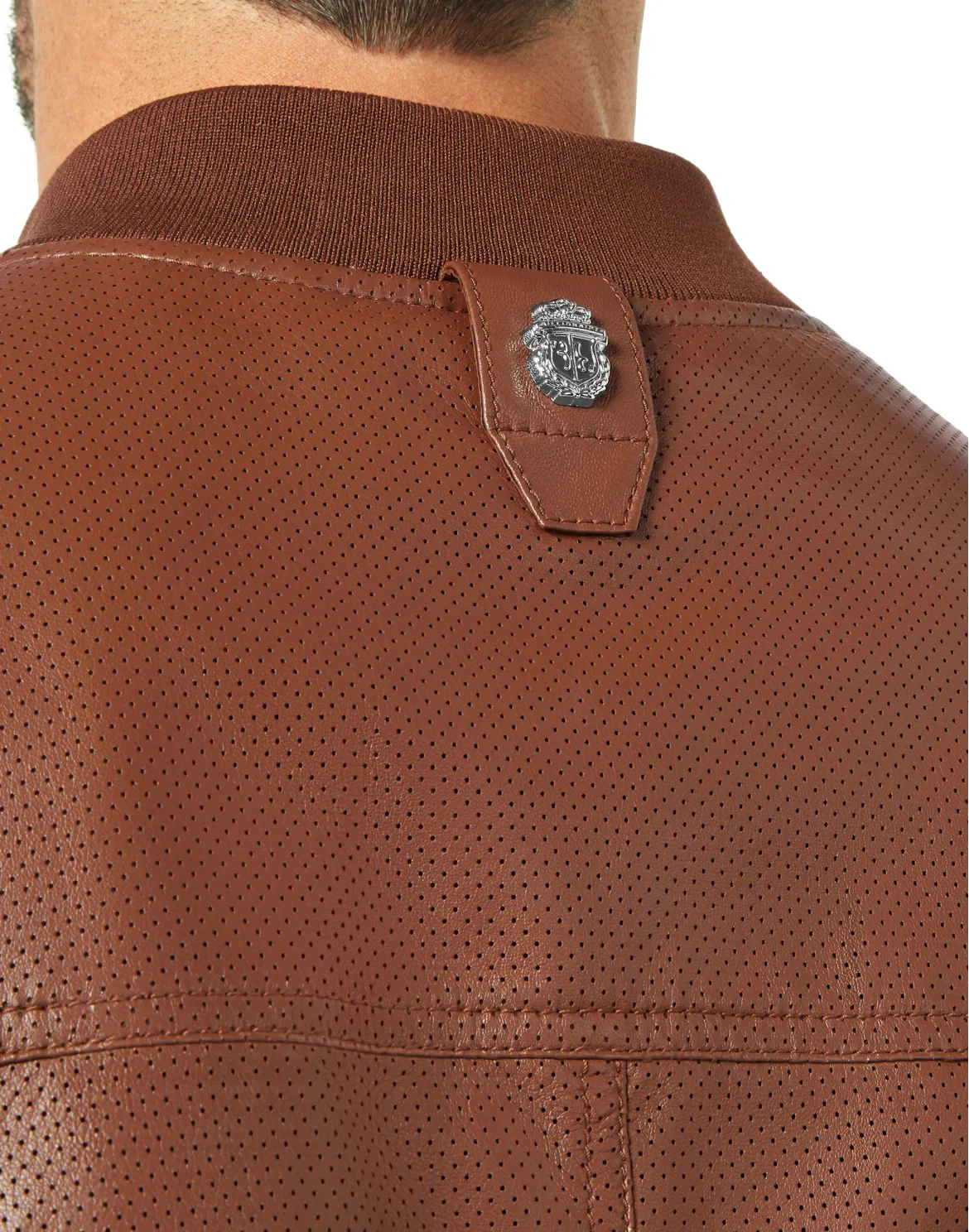 Leather Bomber Crest, цвет: Коричневый
