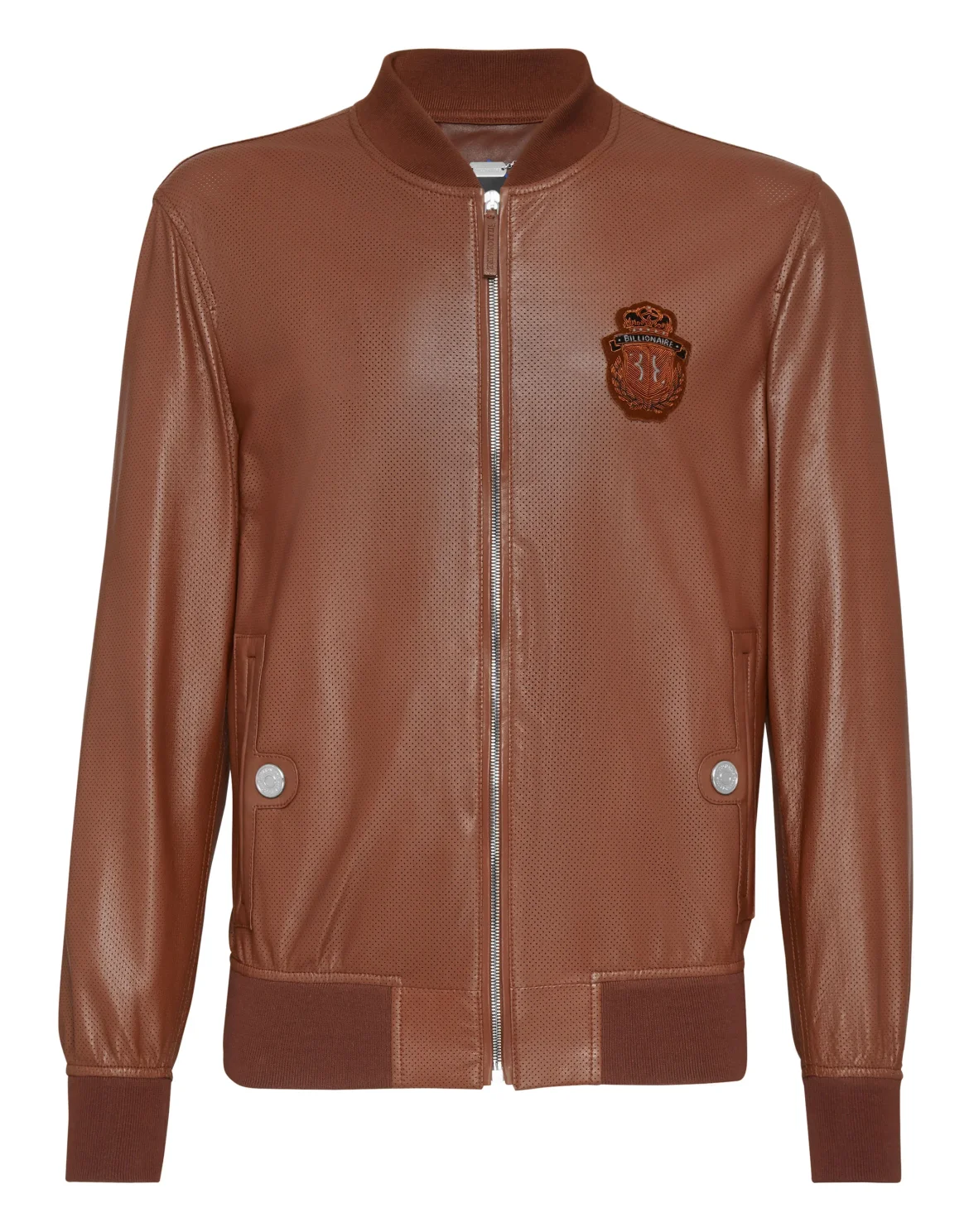 Leather Bomber Crest, цвет: Коричневый