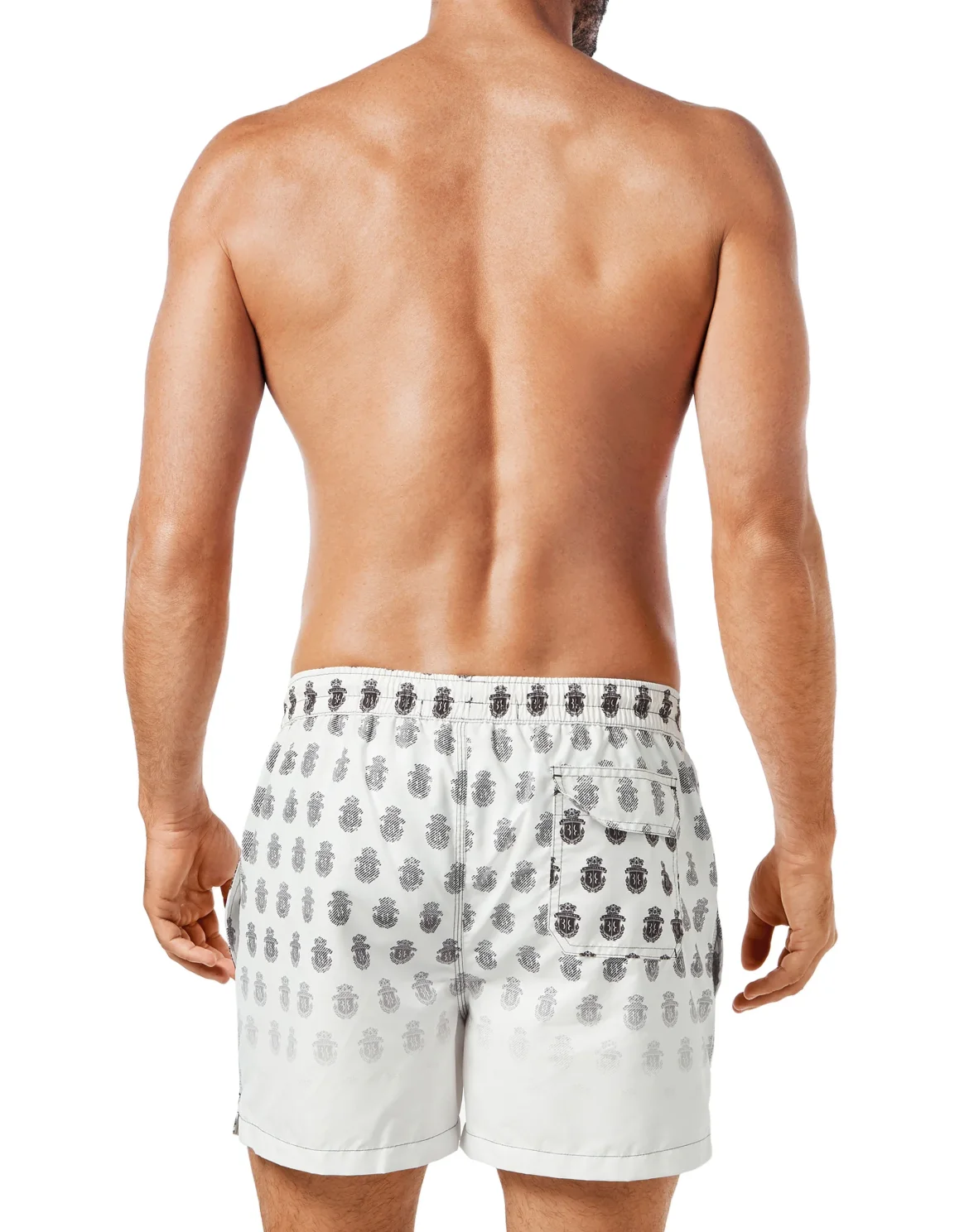 Beachwear Short Trousers All over Crest, цвет: Белый