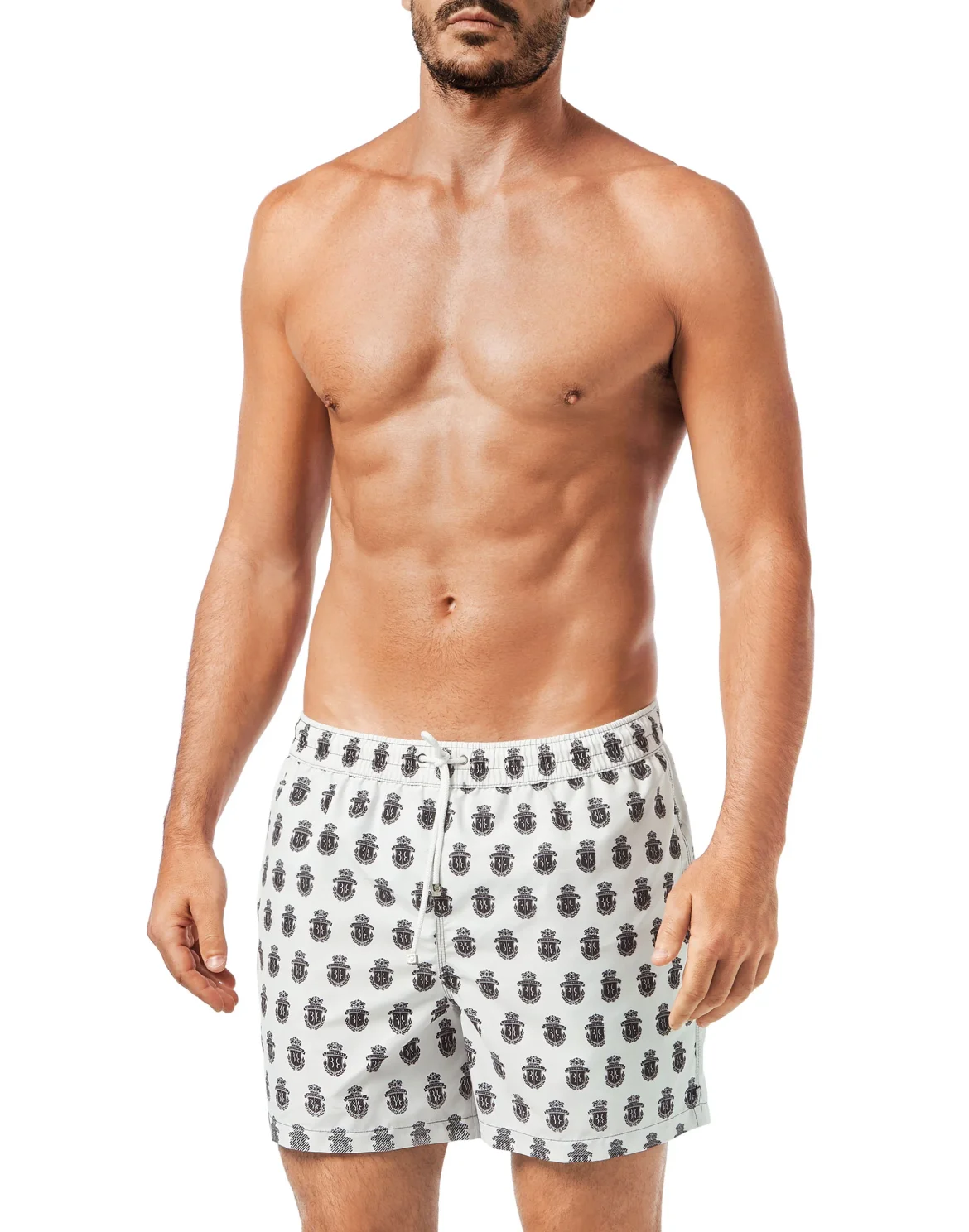 Beachwear Short Trousers All over Crest, цвет: Белый