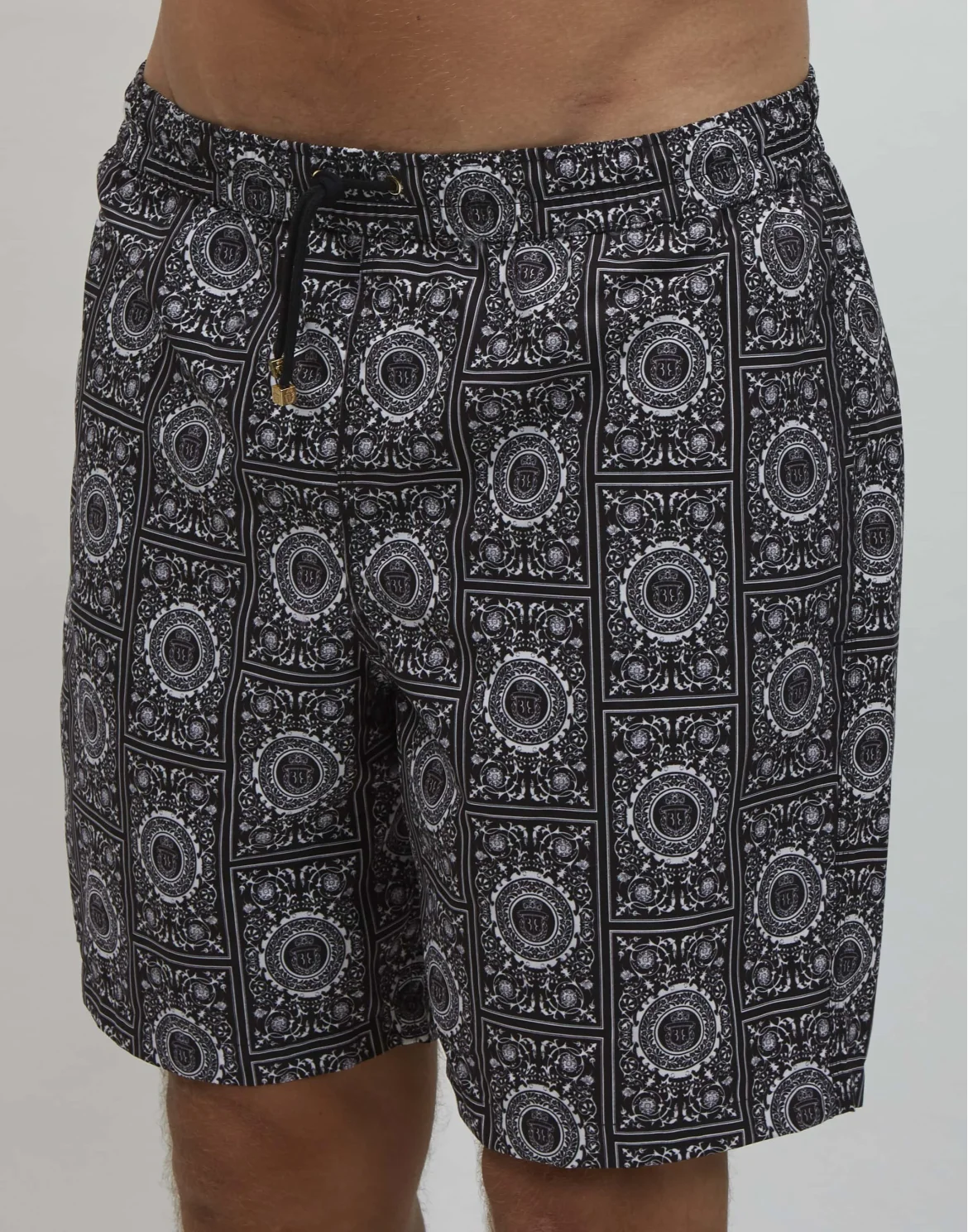 Beachwear Long Trousers Geometric, цвет: Черный