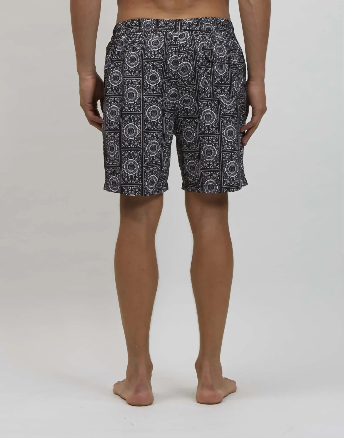 Beachwear Long Trousers Geometric, цвет: Черный