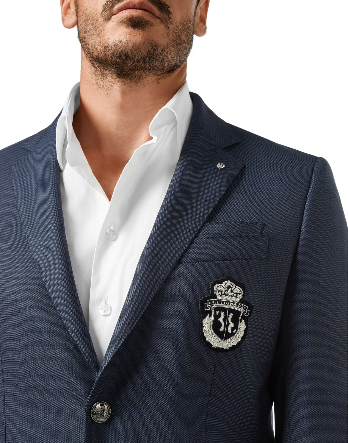 Blazer Super Slim Fit Crest, цвет: Синий