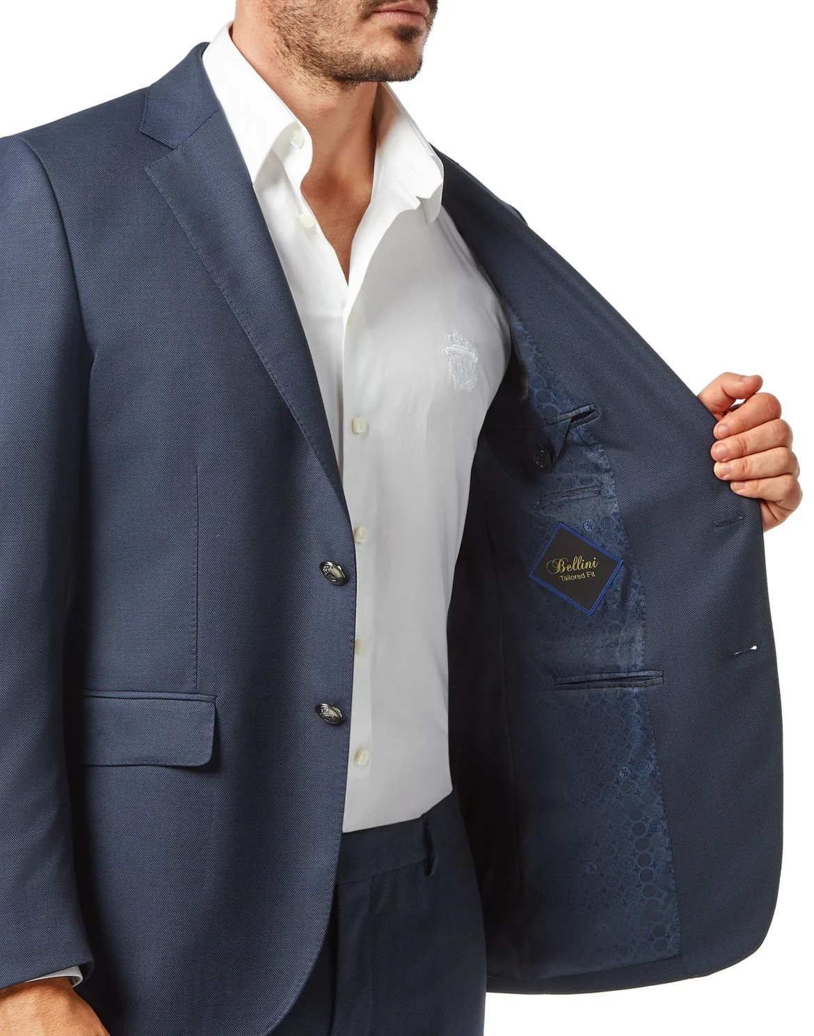 Blazer Super Slim Fit Crest, цвет: Синий