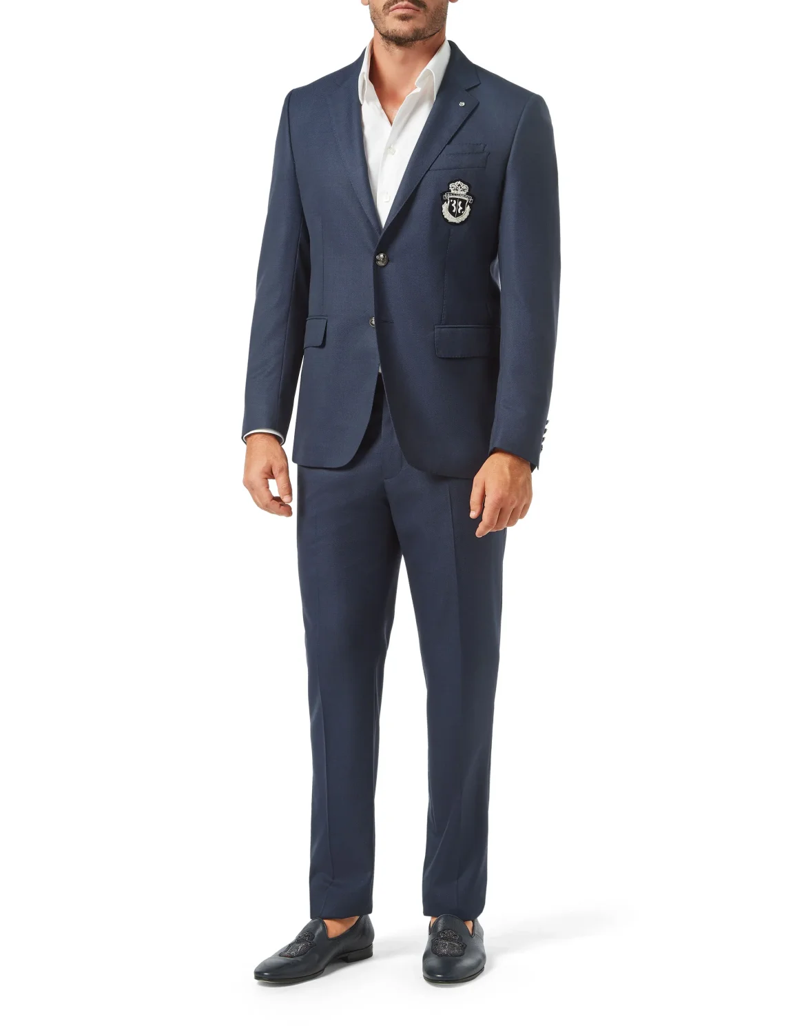 Blazer Super Slim Fit Crest, цвет: Синий