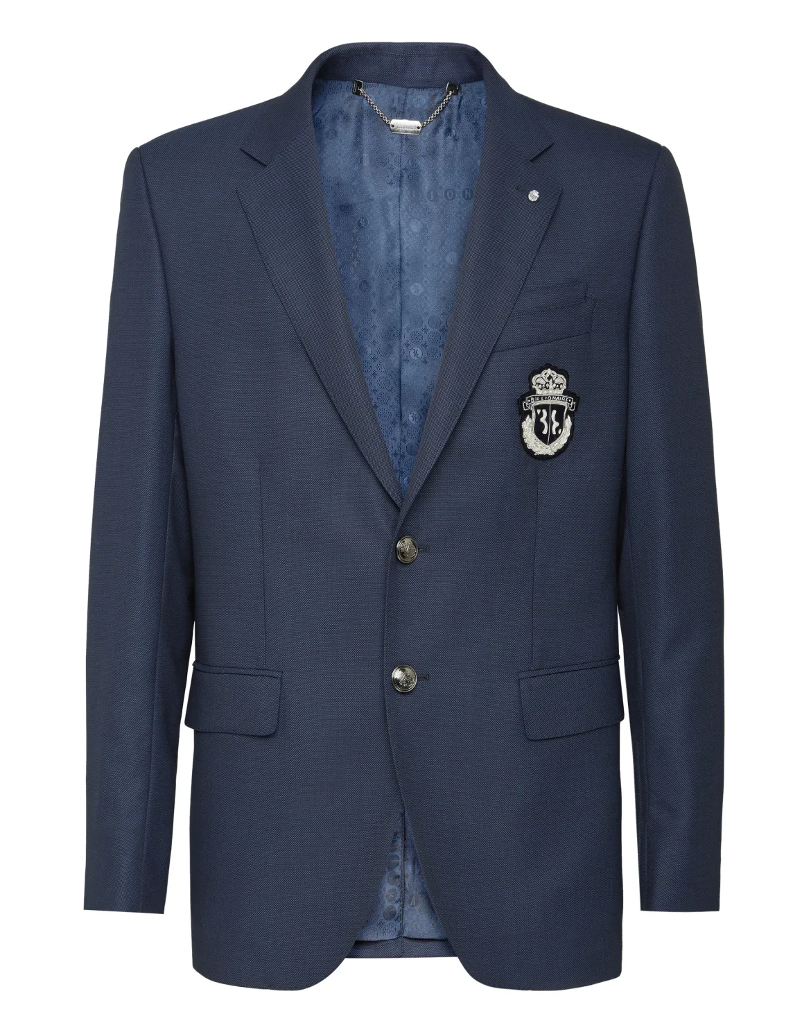 Blazer Super Slim Fit Crest, цвет: Синий