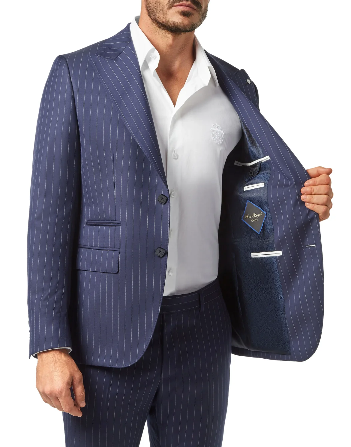 Blazer Tailored Fit Crest, цвет: Синий