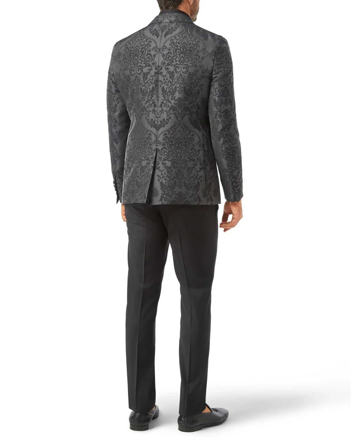 Blazer Tailored Fit Brocade Flowers, цвет: Черный
