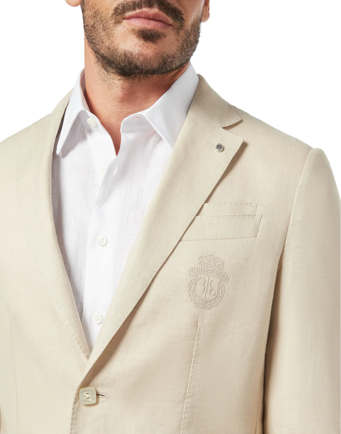 Blazer Tailored Fit Crest, цвет: Бежевый