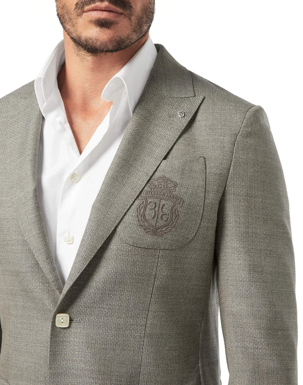 Blazer Slim Fit Crest, цвет: Коричневый