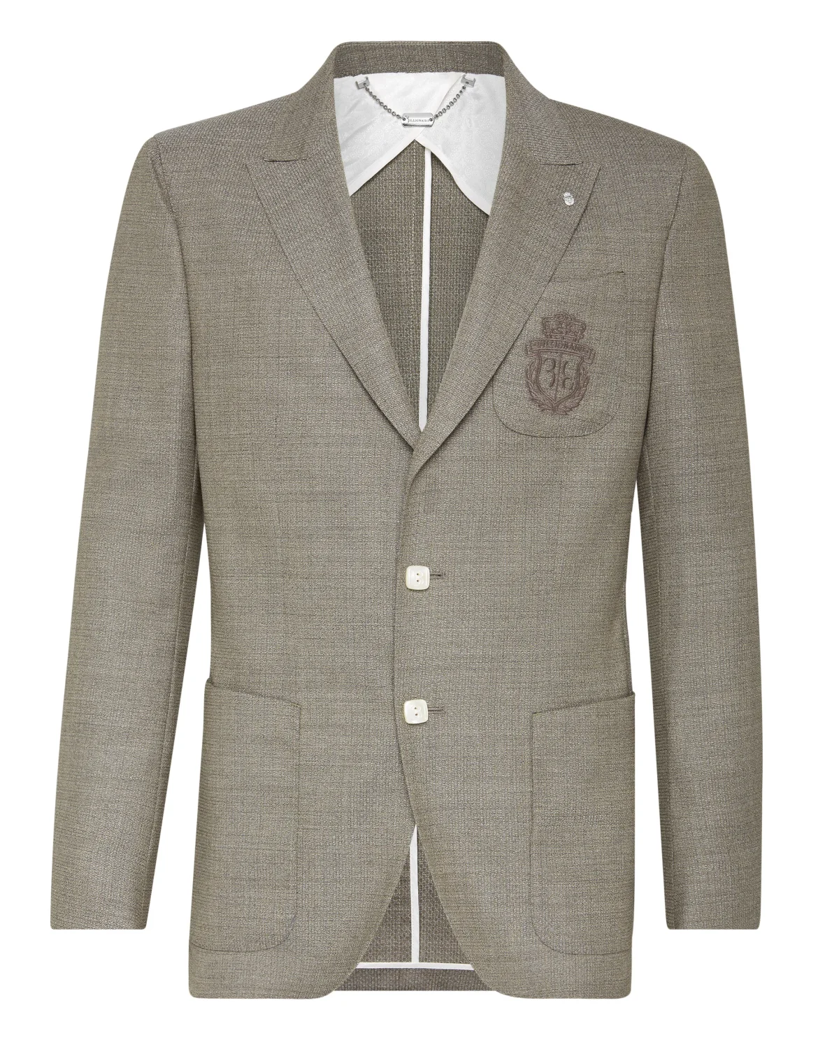 Blazer Slim Fit Crest, цвет: Коричневый