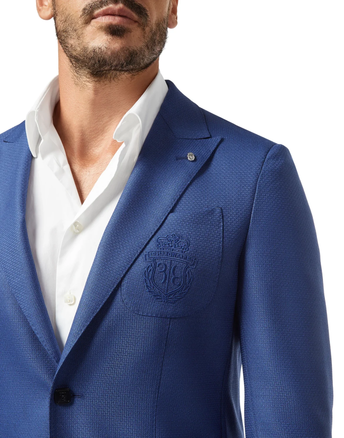 Blazer Slim Fit Crest, цвет: Синий
