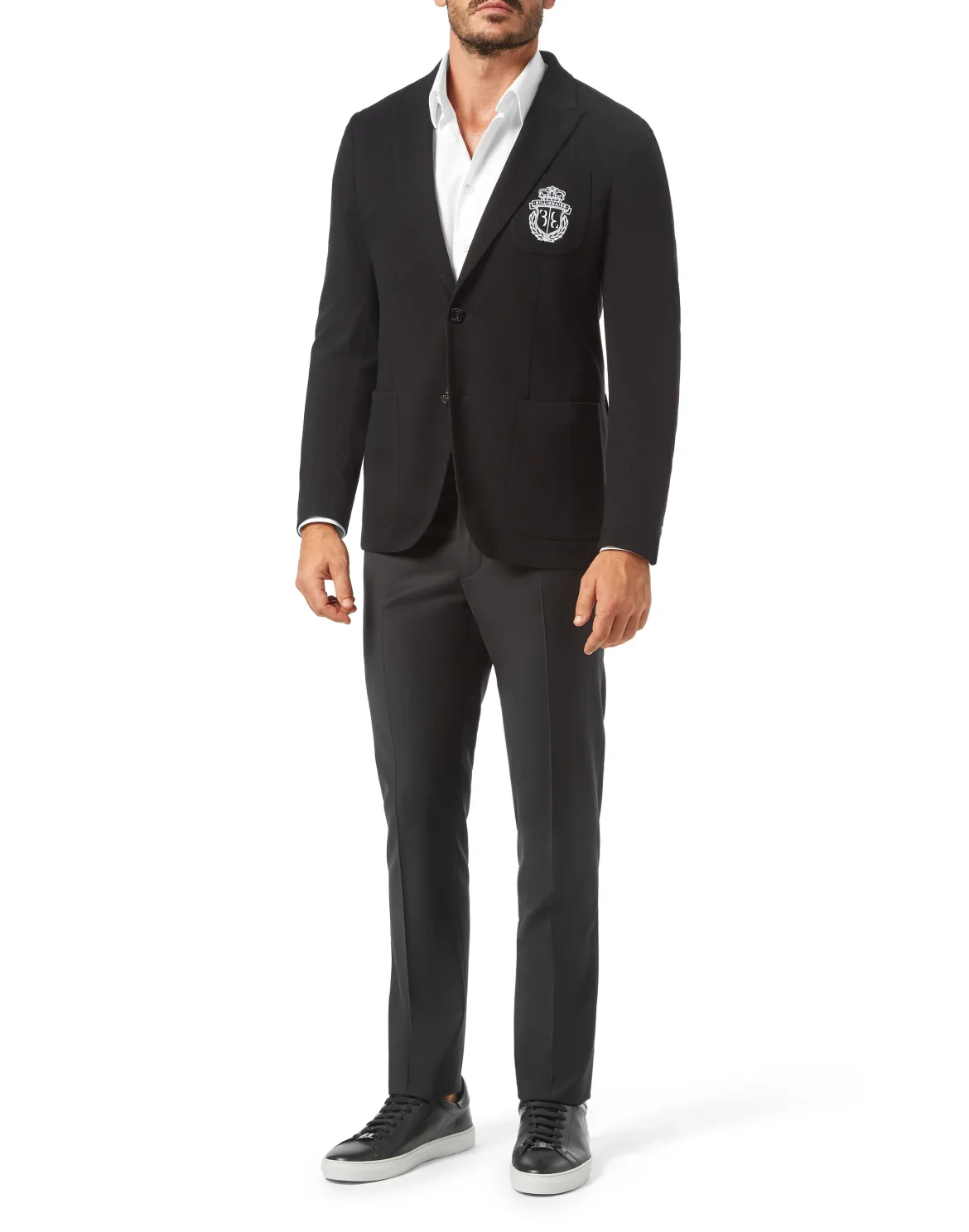 Blazer Slim Fit Crest, цвет: Черный