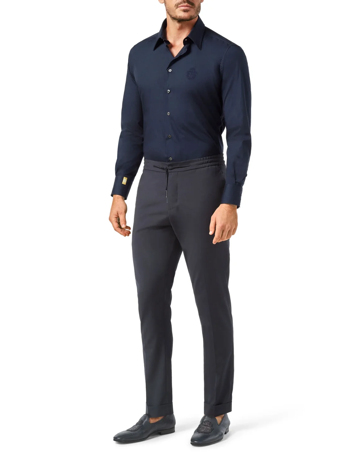 Shirt Silver Cut LS/Milano Crest, цвет: Синий