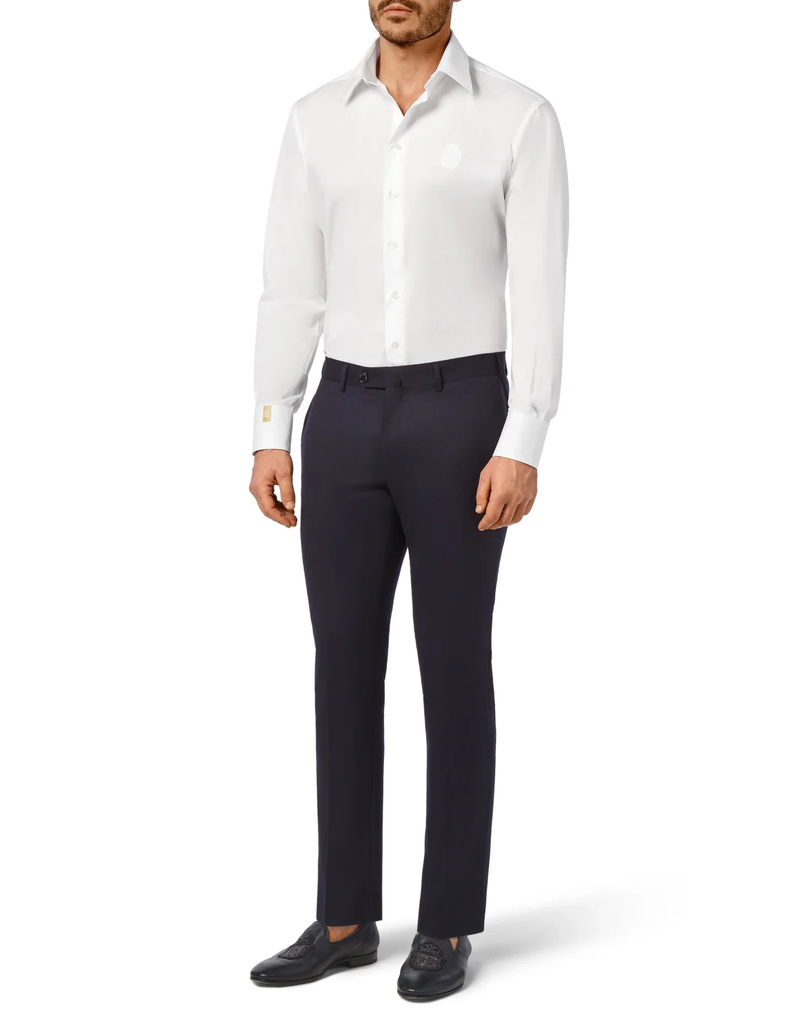 Shirt Gold Cut LS/Milano Crest, цвет: Белый