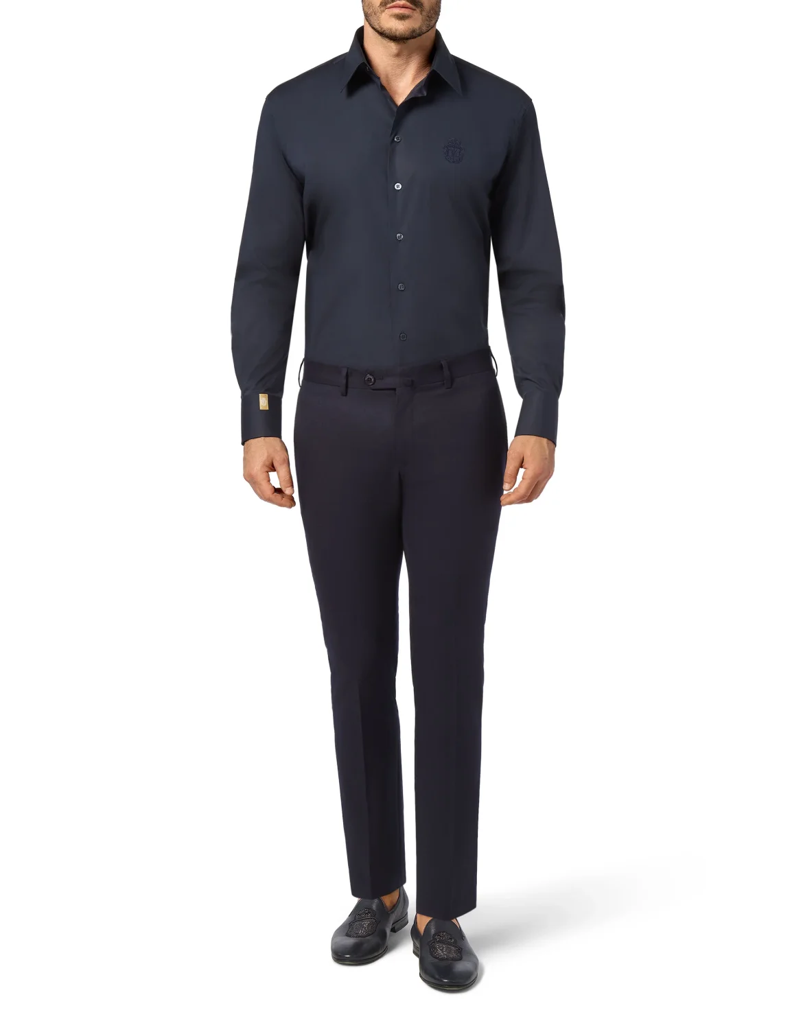 Shirt Gold Cut LS/Milano Crest, цвет: Синий