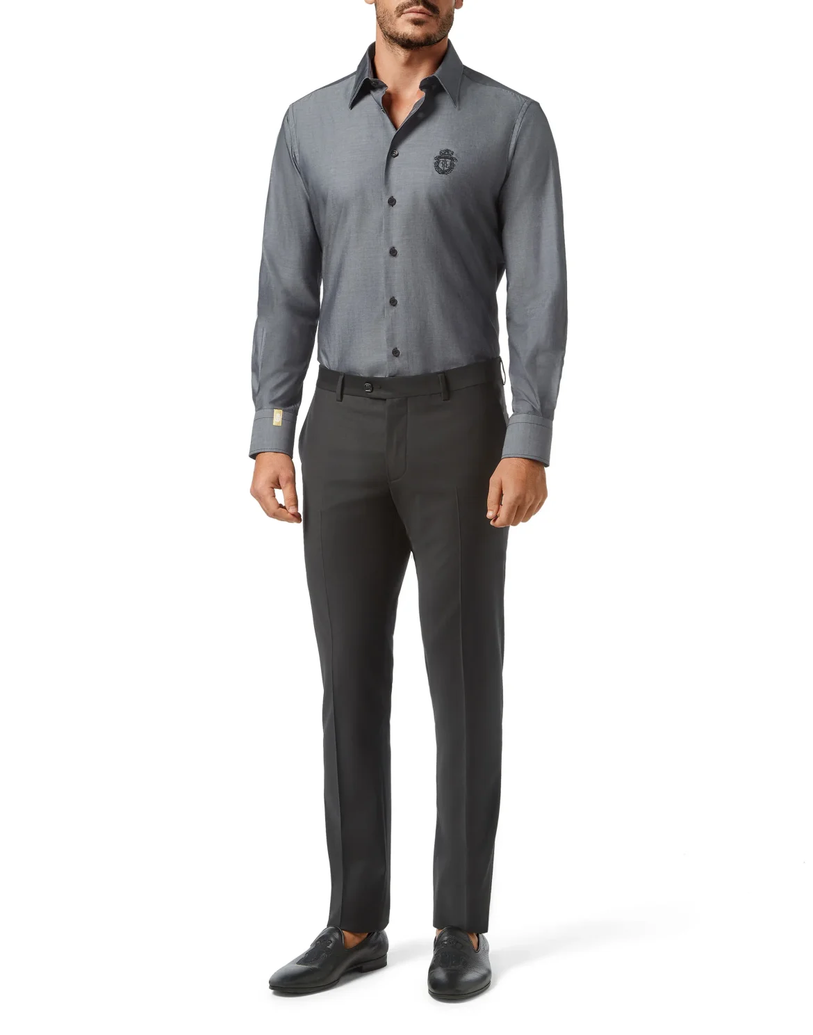 Shirt Silver Cut LS/Milano Crest, цвет: Черный