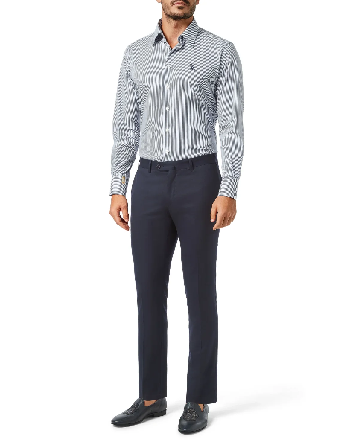 Shirt Silver Cut LS/Milano Stripes, цвет: Белый
