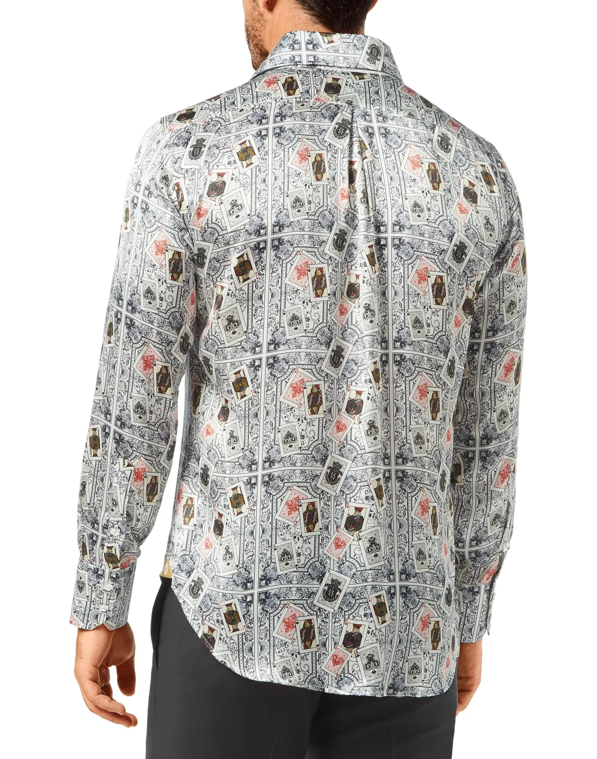 Silk Shirt Silver Cut LS/Flavio Casinò, цвет: Белый