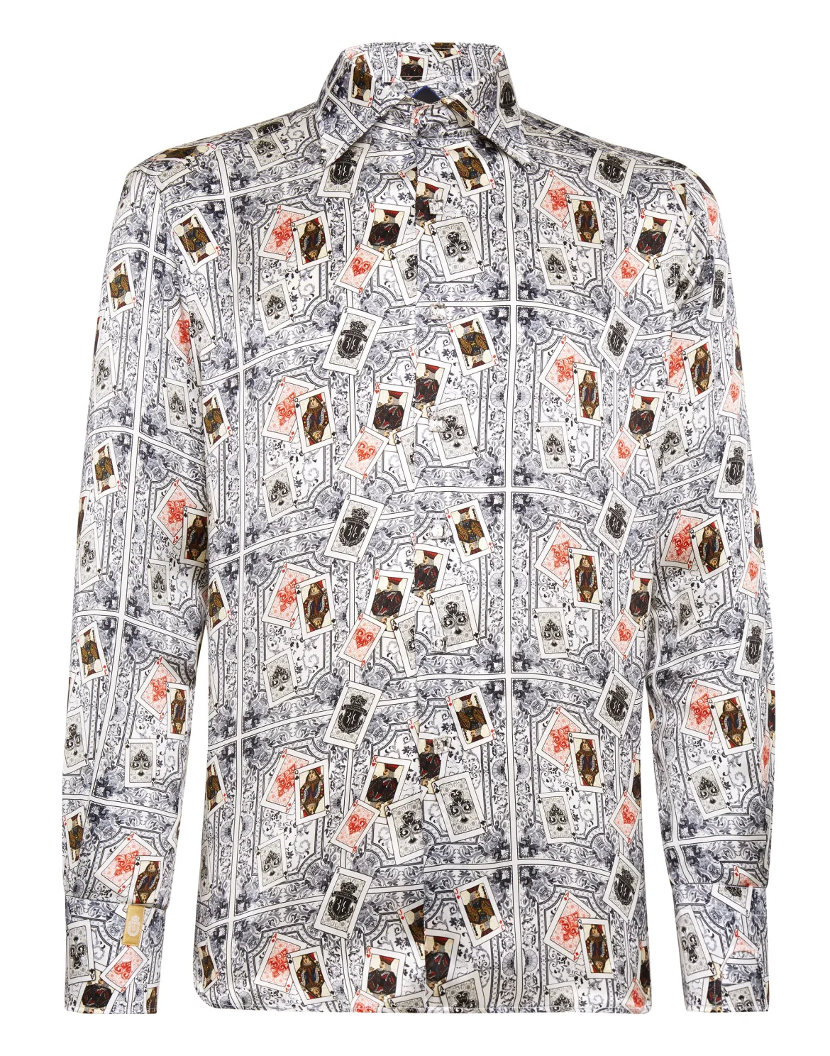 Silk Shirt Silver Cut LS/Flavio Casinò, цвет: Белый