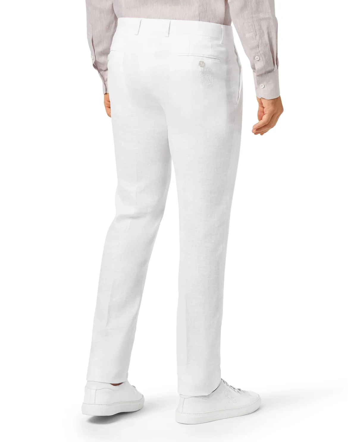 Trousers Tailored Fit Crest, цвет: Белый