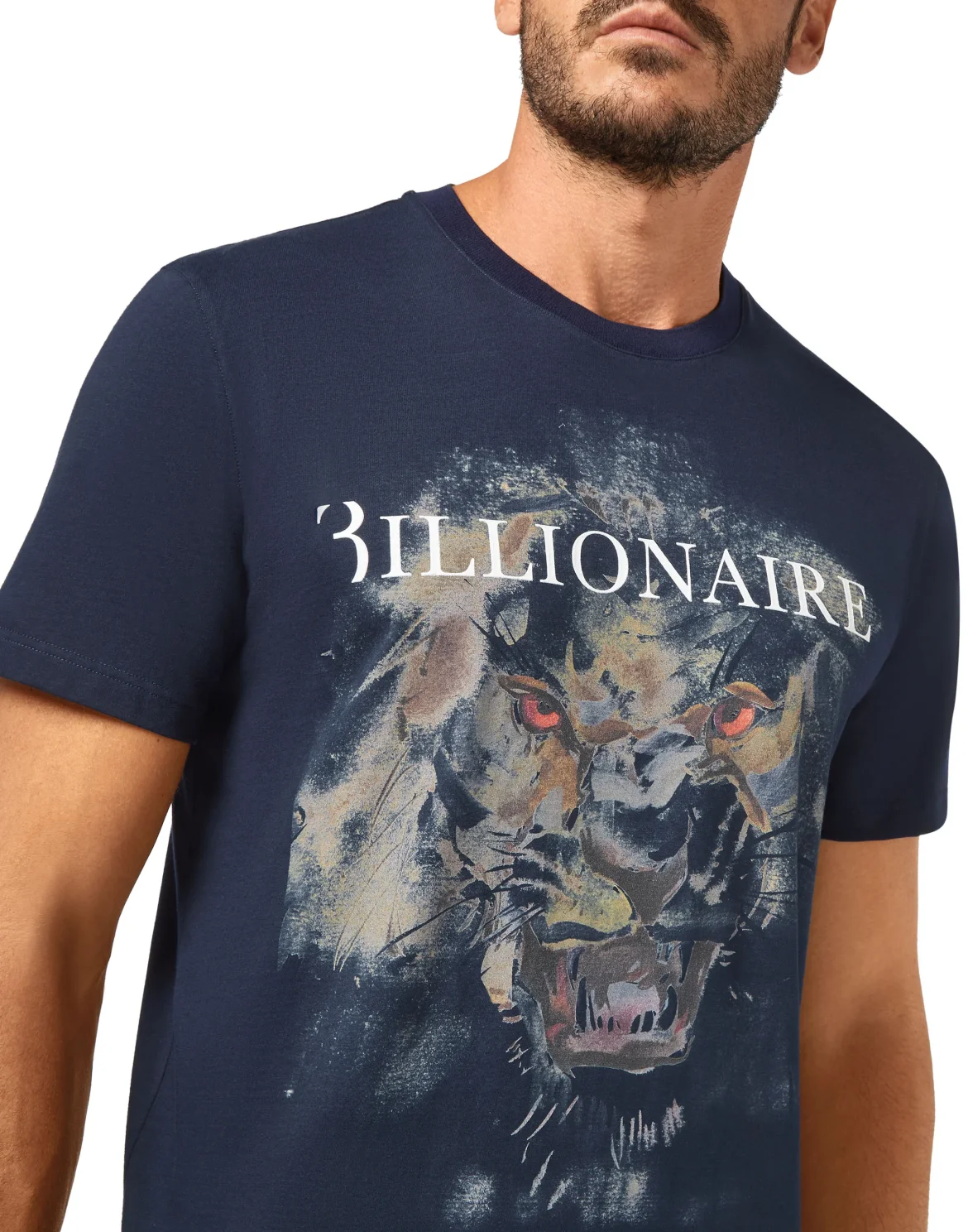T-shirt Round Neck SS Lion, цвет: Синий
