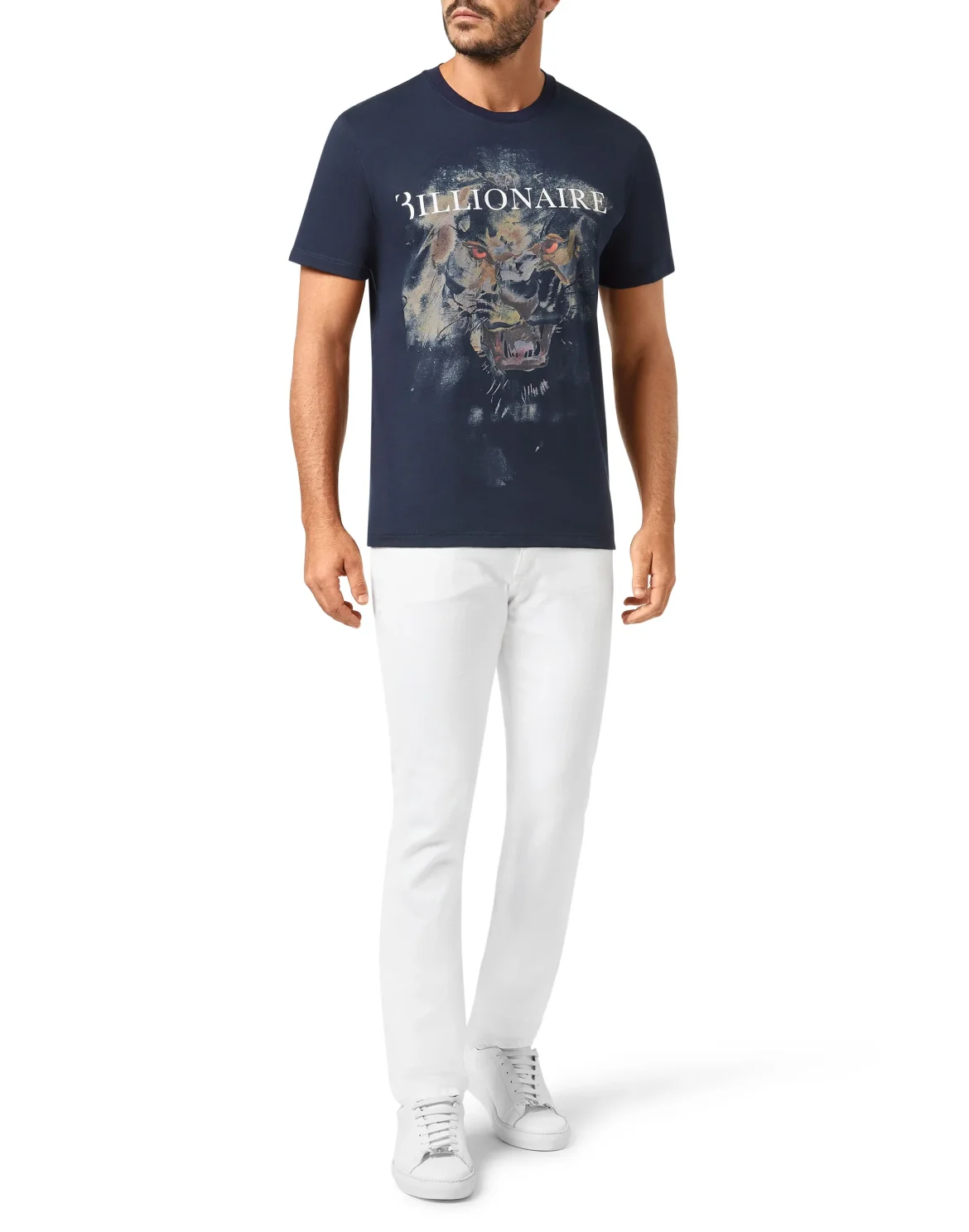 T-shirt Round Neck SS Lion, цвет: Синий
